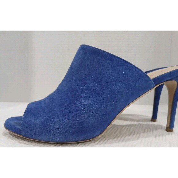 M.Gemi Blue Suede Heeled Sandals EU size 38 US 7.5 - Picture 7 of 11